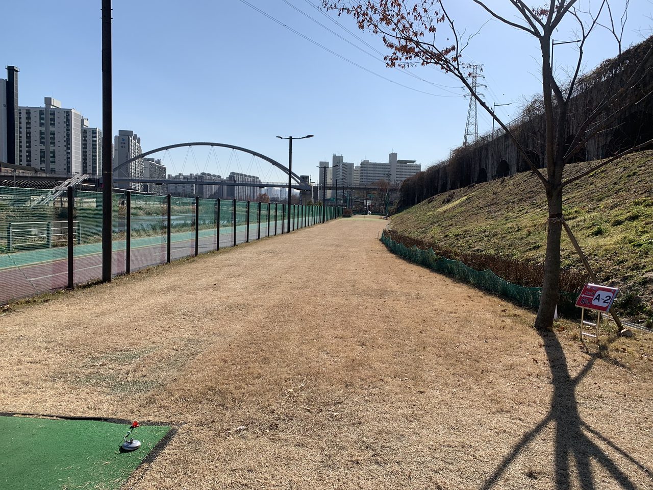 중랑천 파크골프장 현장 사진