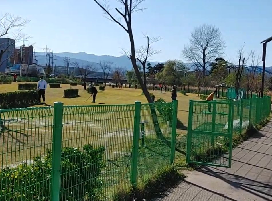 주문진파크골프장 현장 사진