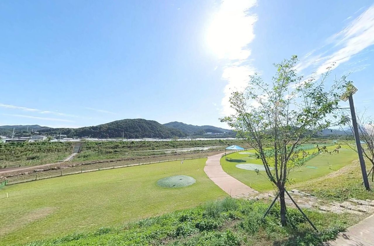 용암면파크골프장 현장 사진